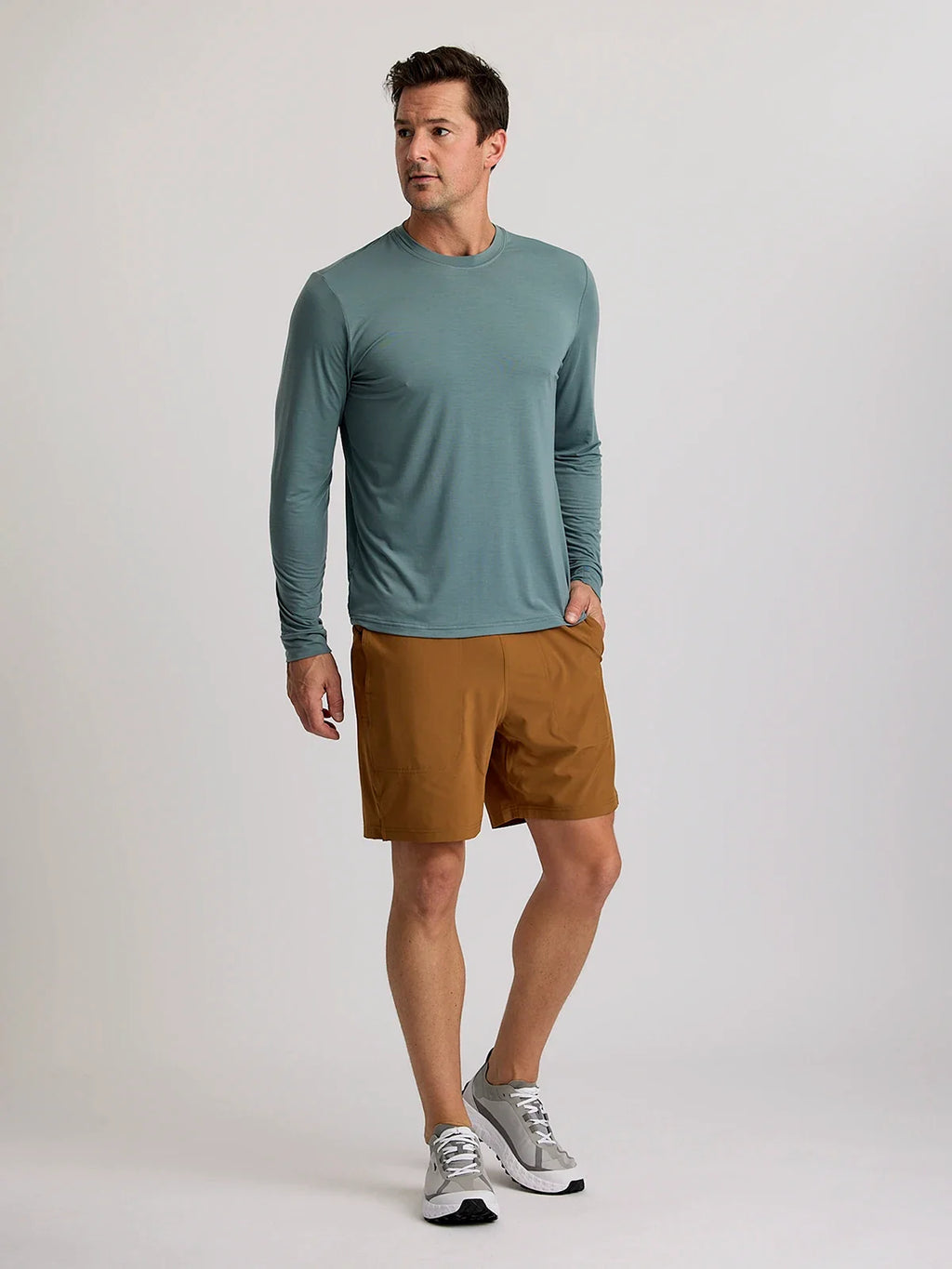 Men's Active Breeze Short Lined – 7" - Russet