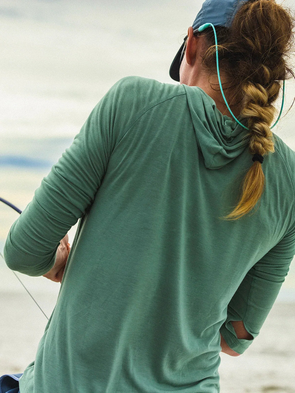 Women's Bamboo Lightweight Hoodie II - Clear Sky