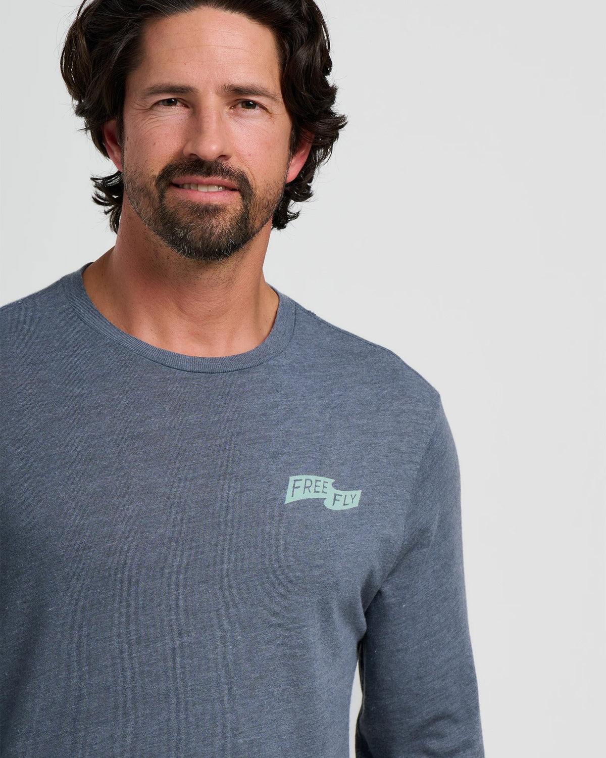 First and Last Long Sleeve - Heather Storm Cloud