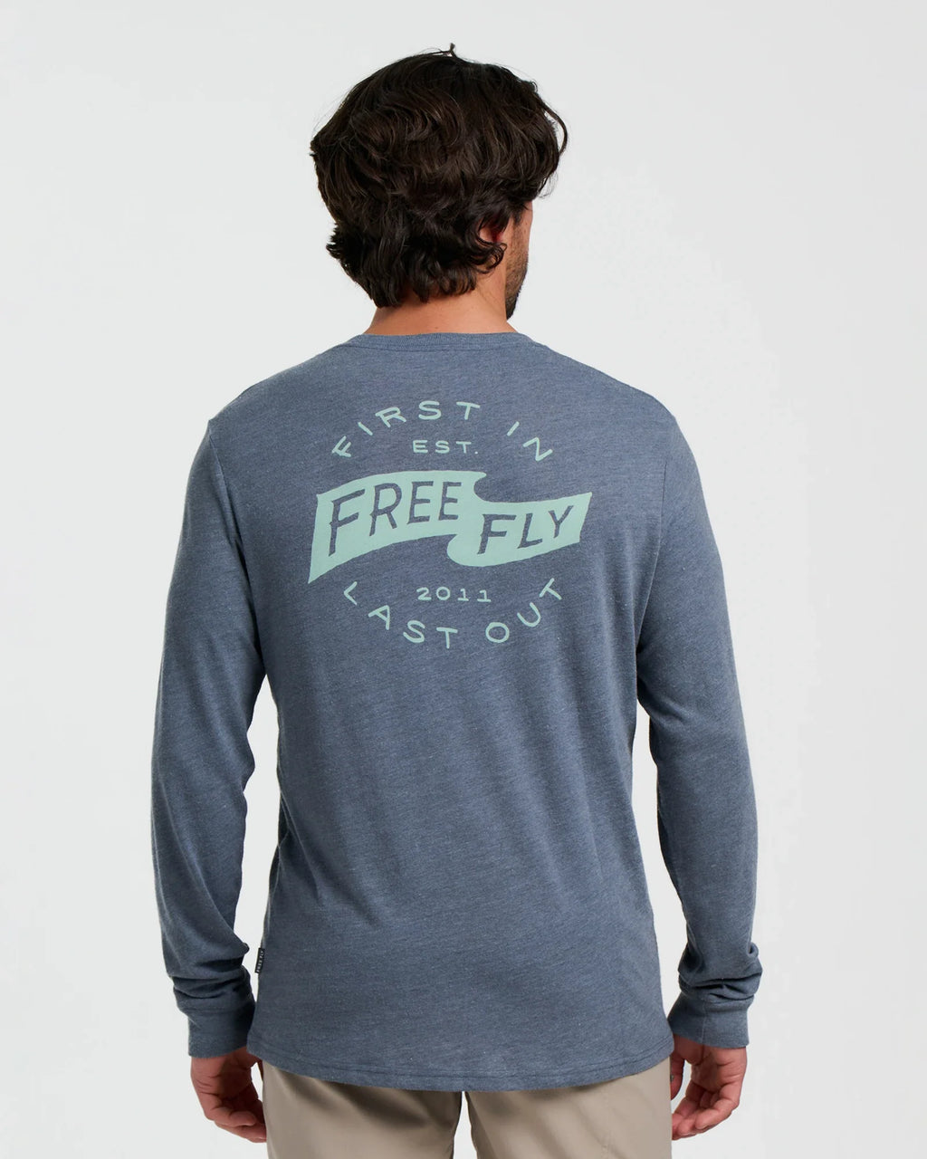 First and Last Long Sleeve - Heather Storm Cloud