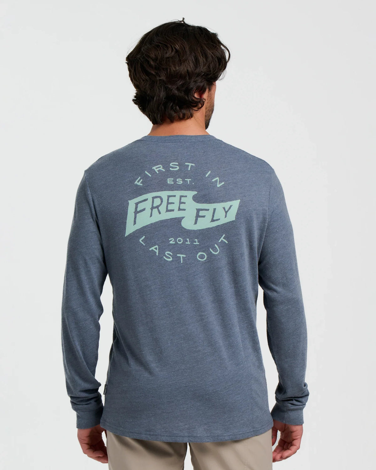 First and Last Long Sleeve - Heather Storm Cloud