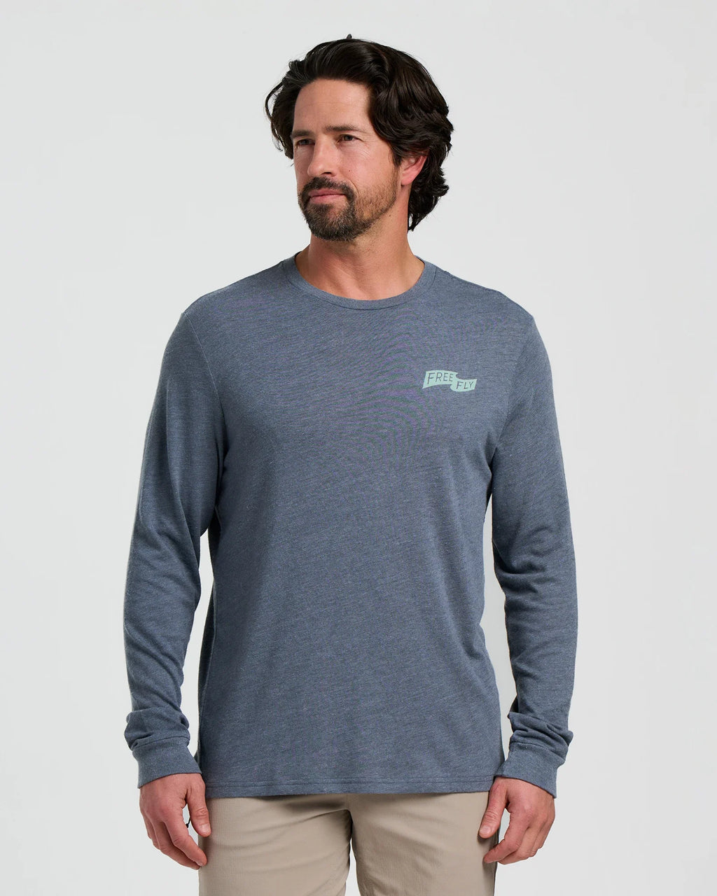 First and Last Long Sleeve - Heather Storm Cloud