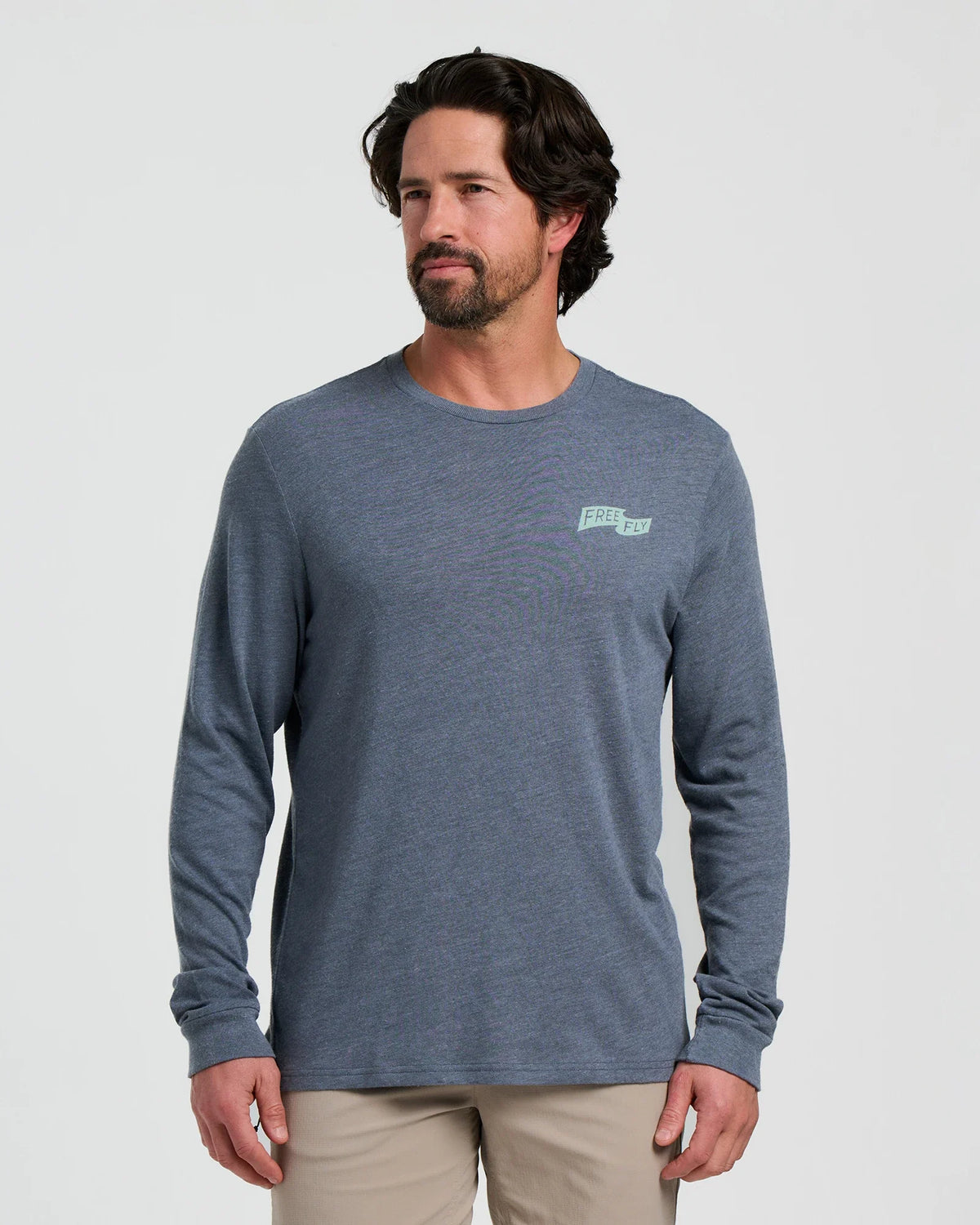 First and Last Long Sleeve - Heather Storm Cloud