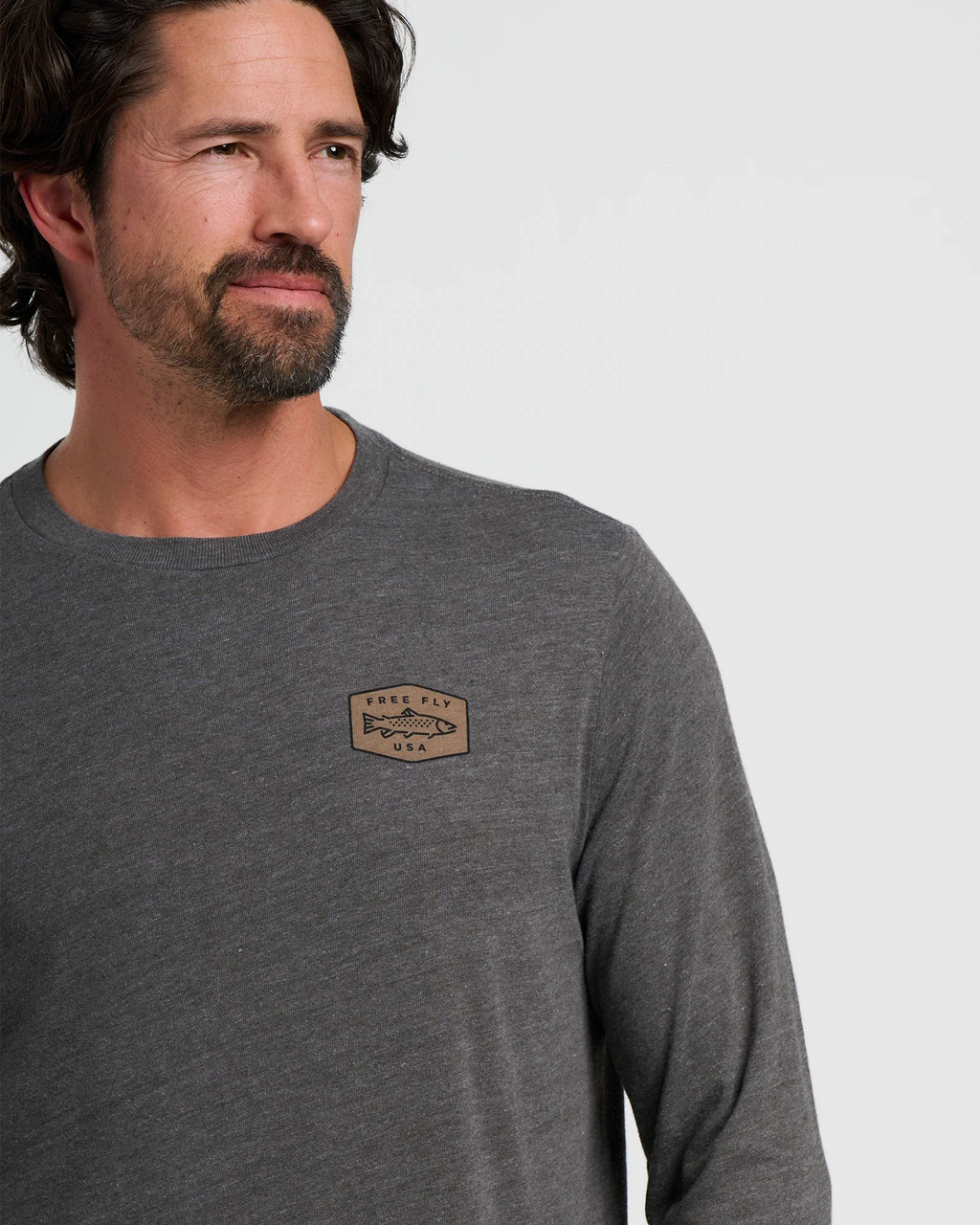Freshwater Long Sleeve - Heather Black Sand