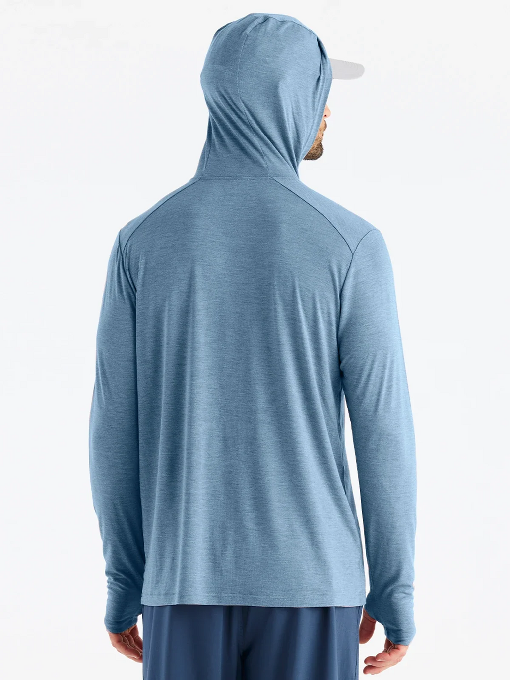 Men's Bamboo Shade Hoodie - Heather Slate Blue