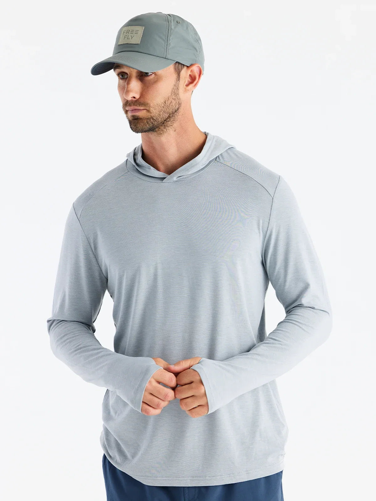 Men's Bamboo Shade Hoodie - Heather Aspen Grey