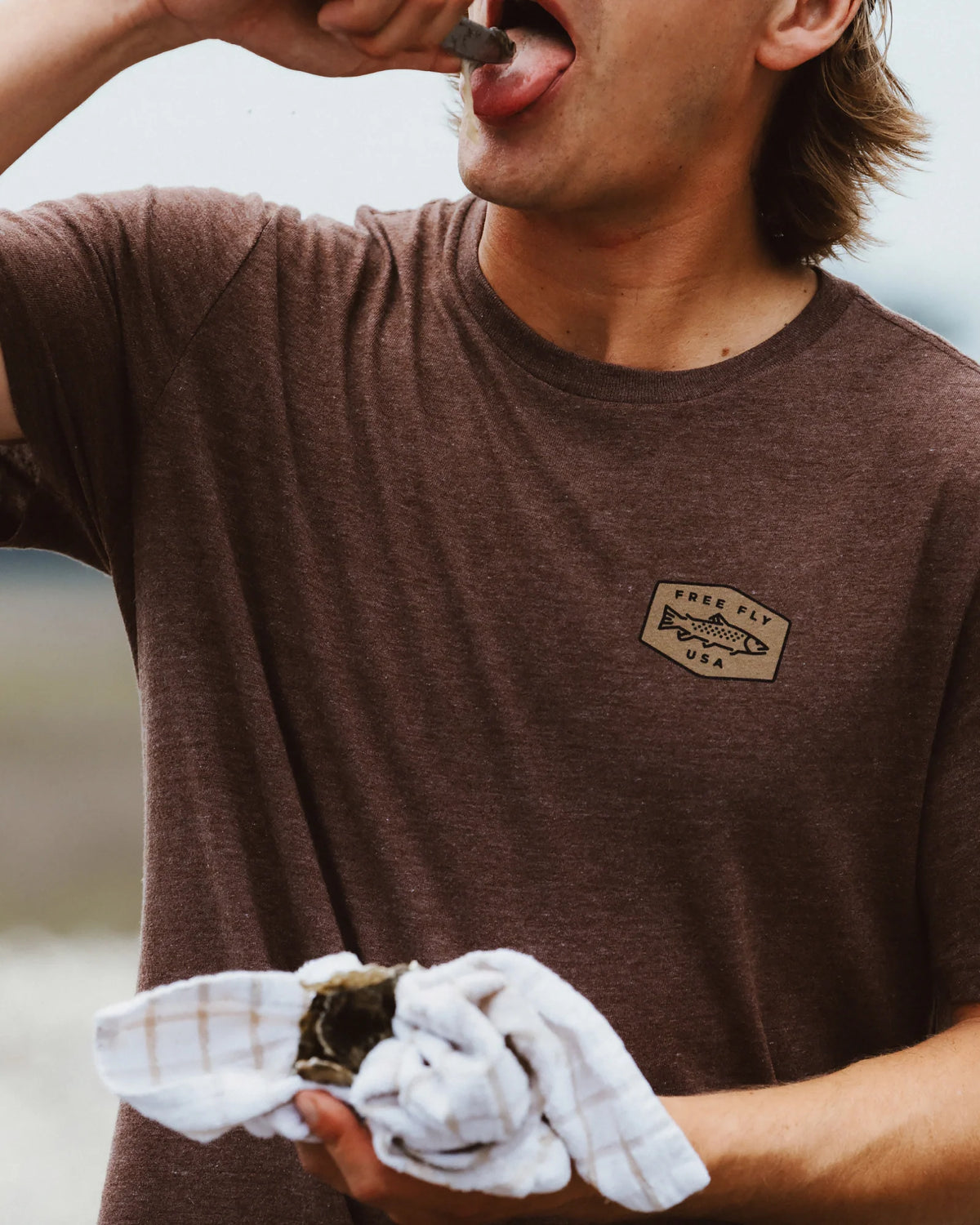 Freshwater Tee - Heather Chestnut