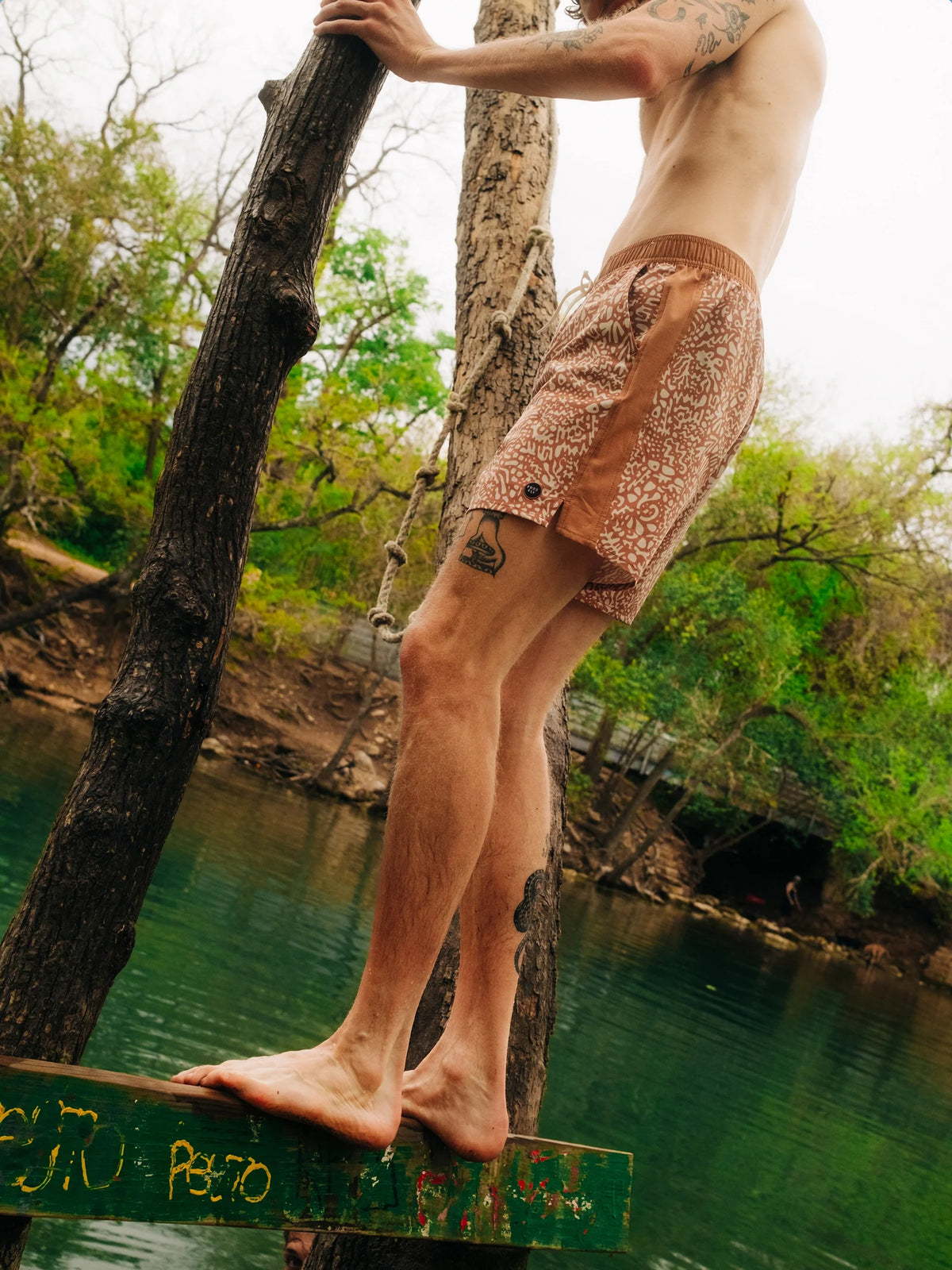 Men's Palmera Trunk – 16" - Drifter Print Canyon Clay