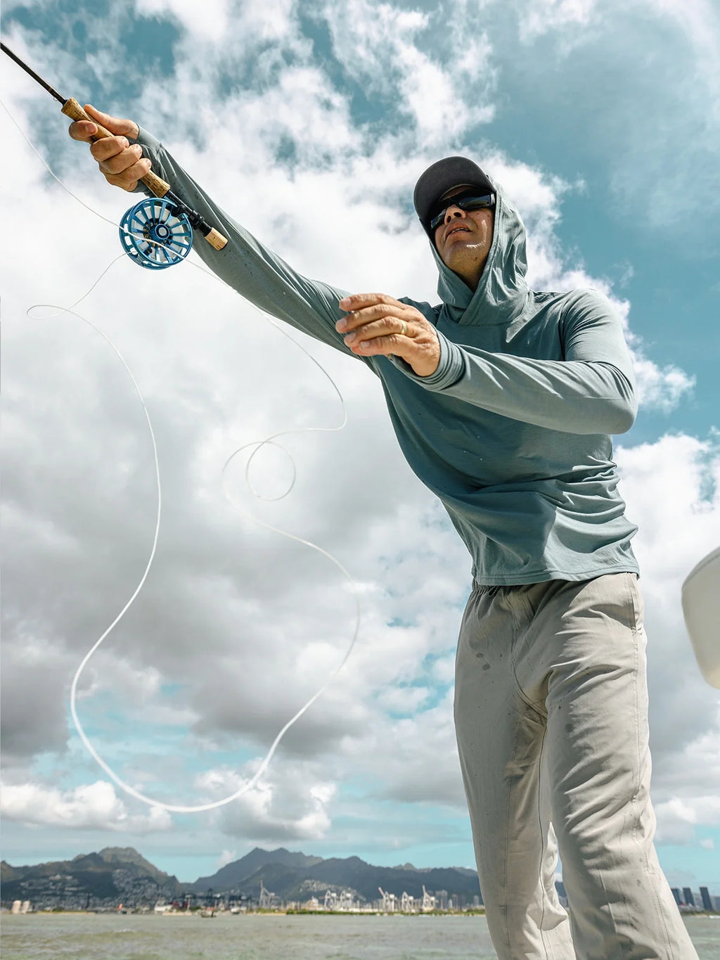 Men's Elevate Lightweight Hoodie - Stormy Sea