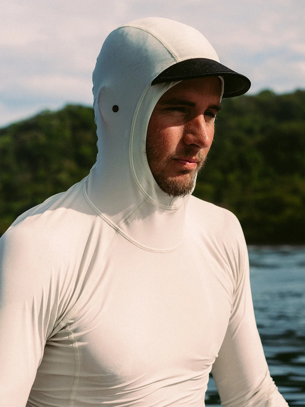 Men's Pinnacle Hooded Rash Guard - Black