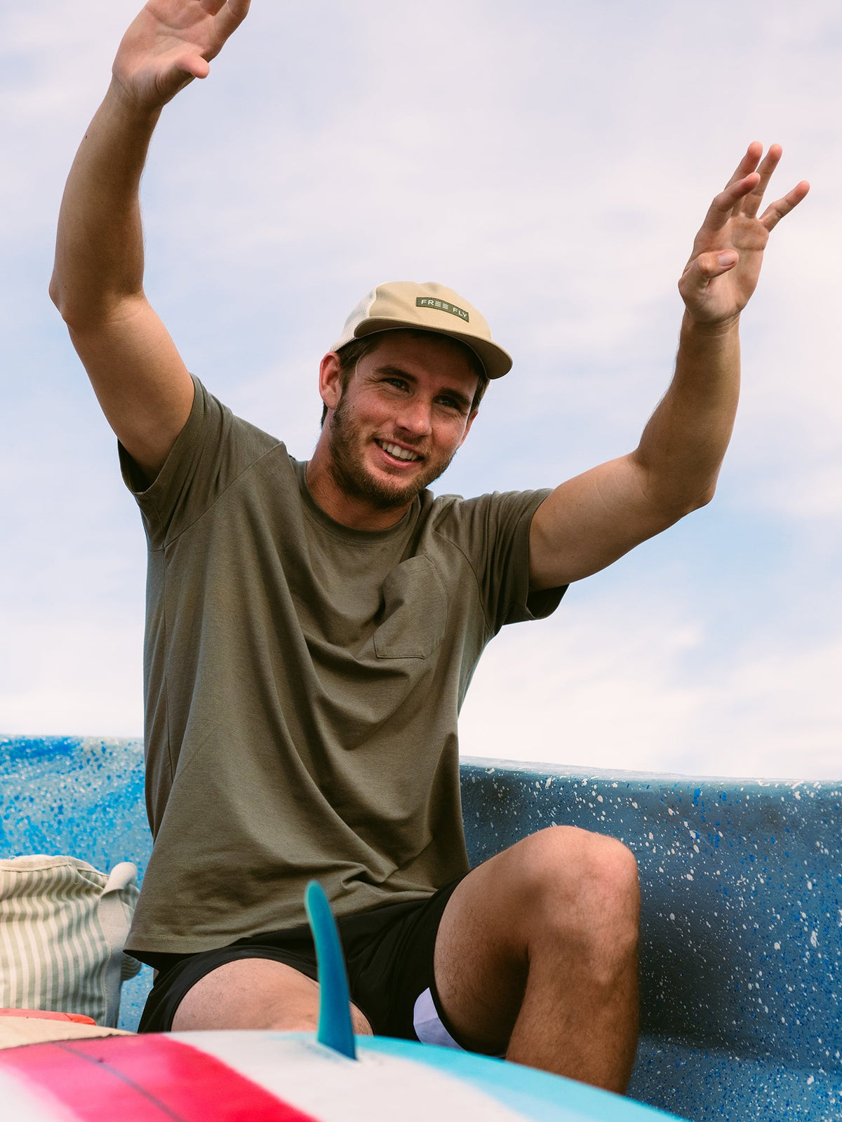 Men's Bamboo Current Pocket Tee - Redwood