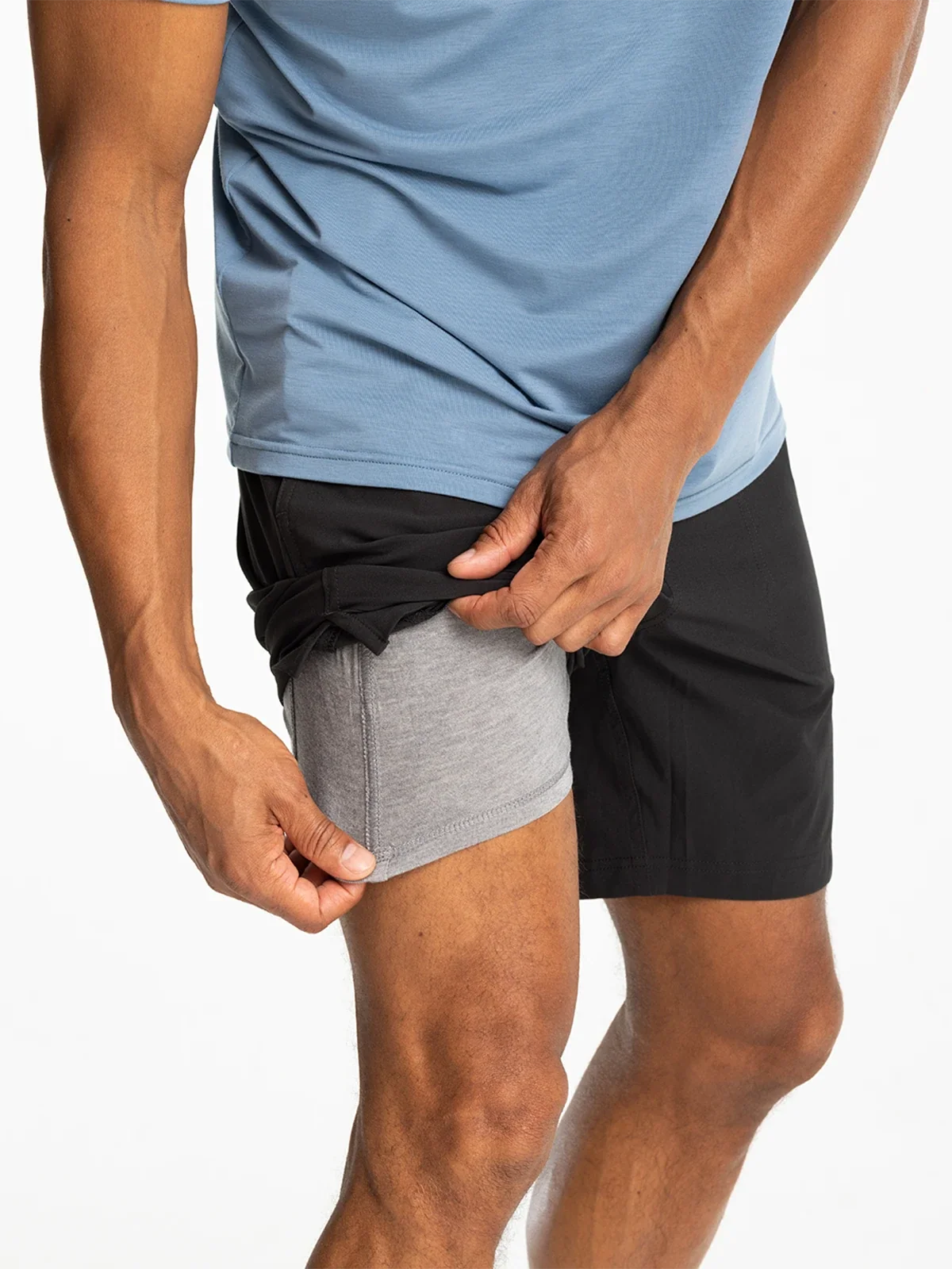 Men's Active Breeze Short Lined – 7" - Black
