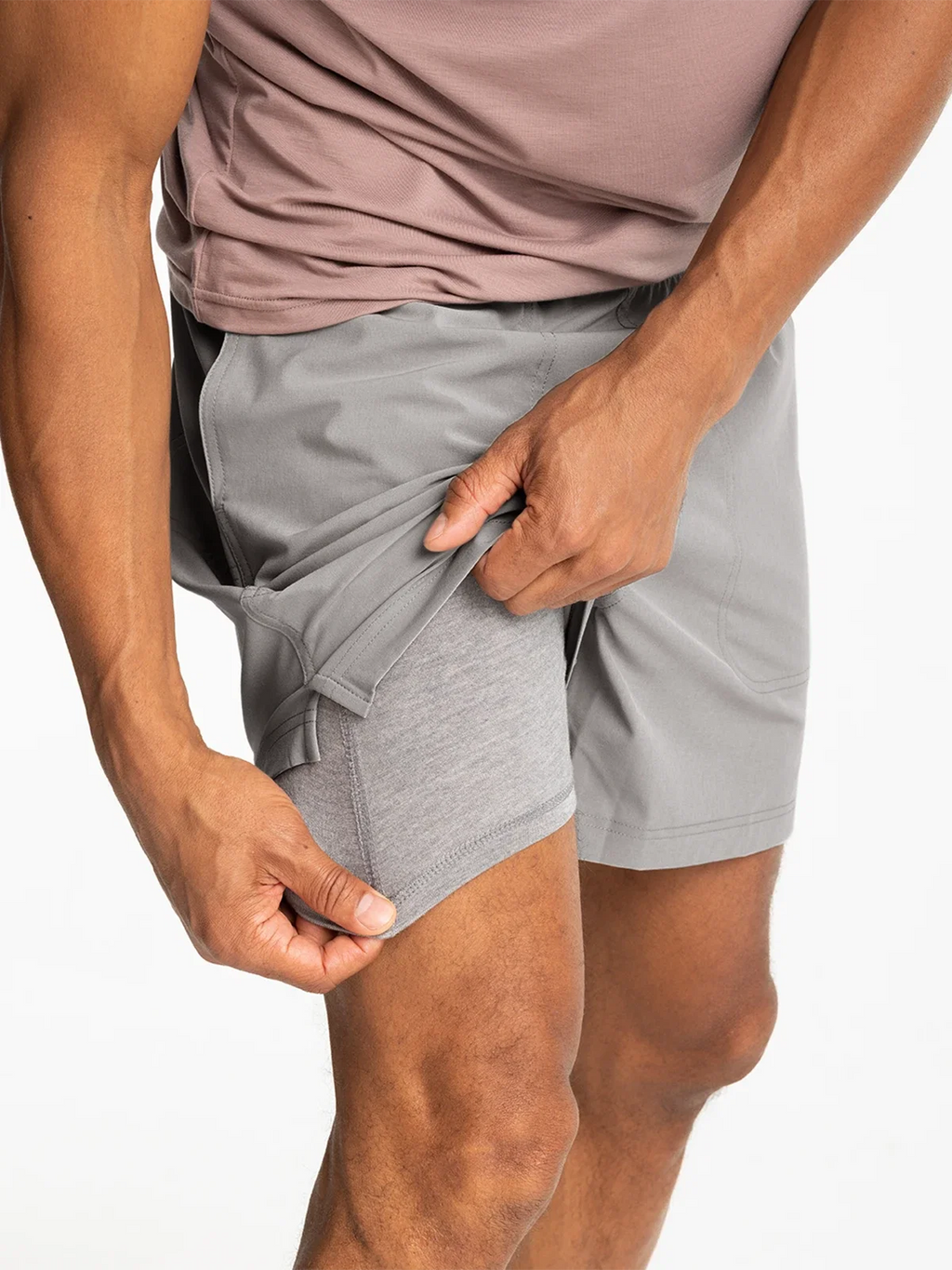 Men's Active Breeze Short Lined – 5.5" - Cement