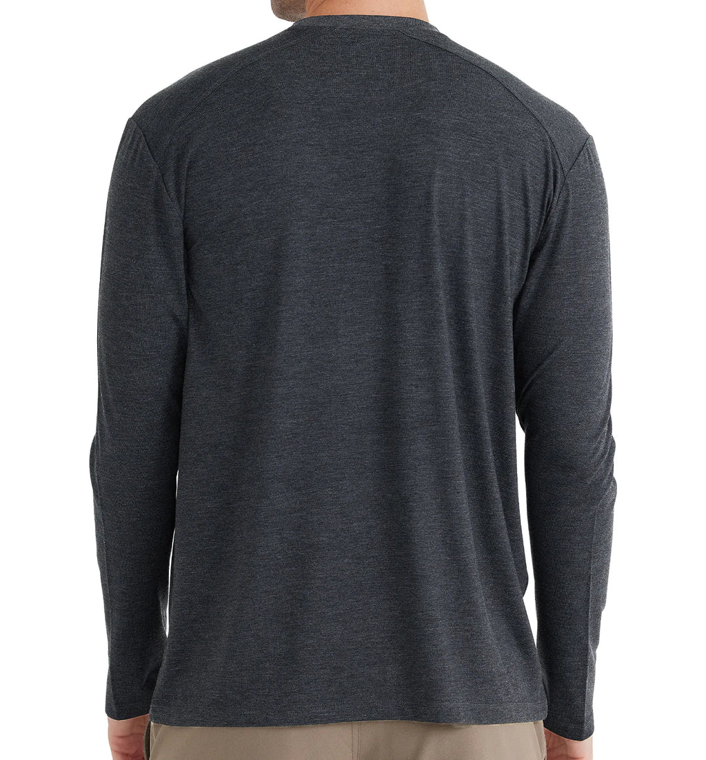 Men's Bamboo Shade Long Sleeve - Heather Black