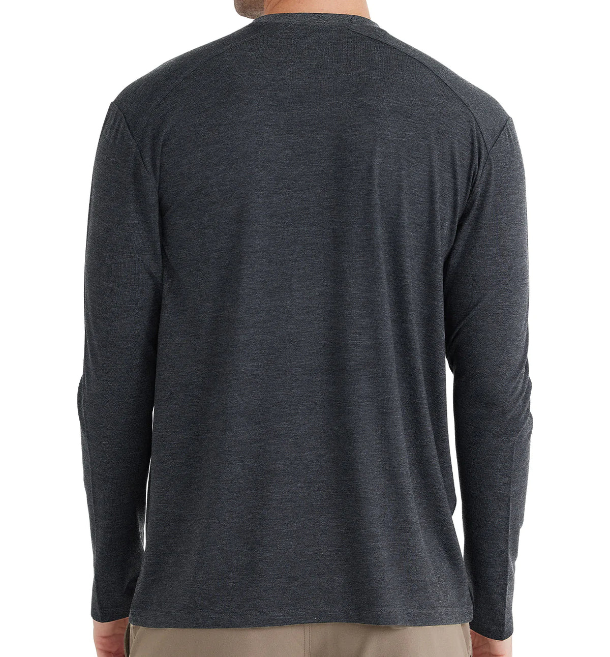 Men's Bamboo Shade Long Sleeve - Heather Black