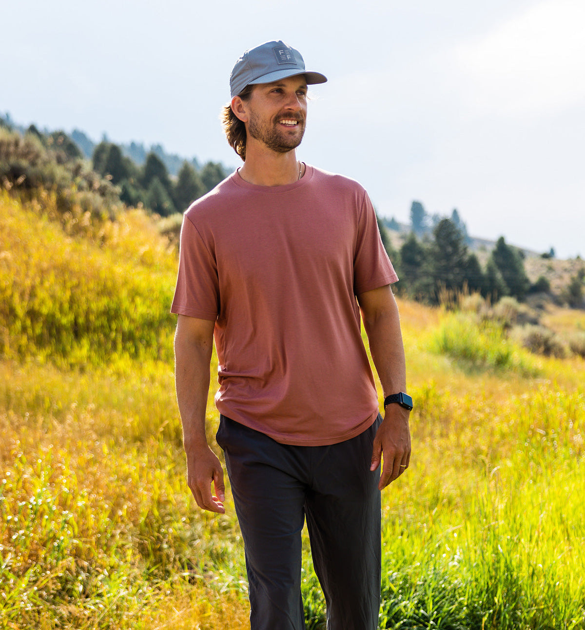 Men's Bamboo Motion Tee - Ocean Mist